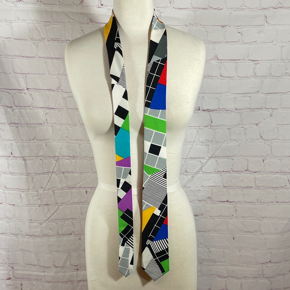 OppoSuits Colorful Geometric Abstract Polyester Necktie